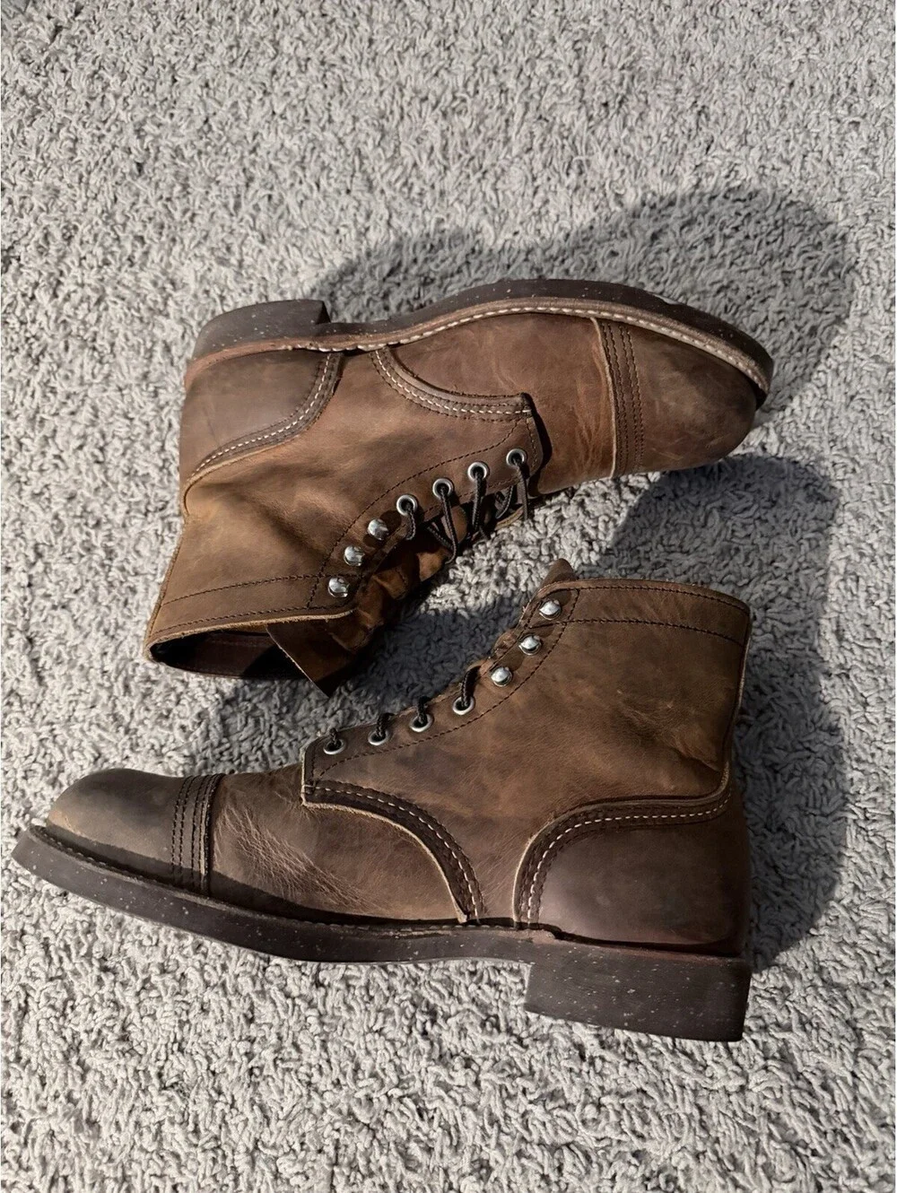 Red Wing Shoes 8115 Iron Ranger Men's Leather Boot Cooper Rough & Tough 7.5 D